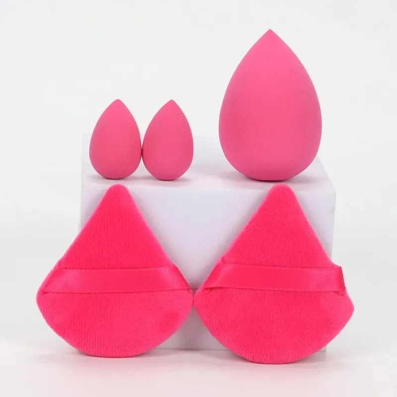 5Pcs Professional Makeup Sponge Set - Soft Gentle Multi-Purpose Tools for Perfect Foundation Powder and Blush Application