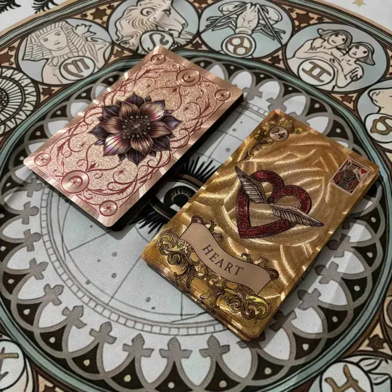 12*7cm Old Style Lenormand Oracle Cards PVC Gold Foil Fortune Telling Deck for Beginners & Professional Old Style Design — image 6