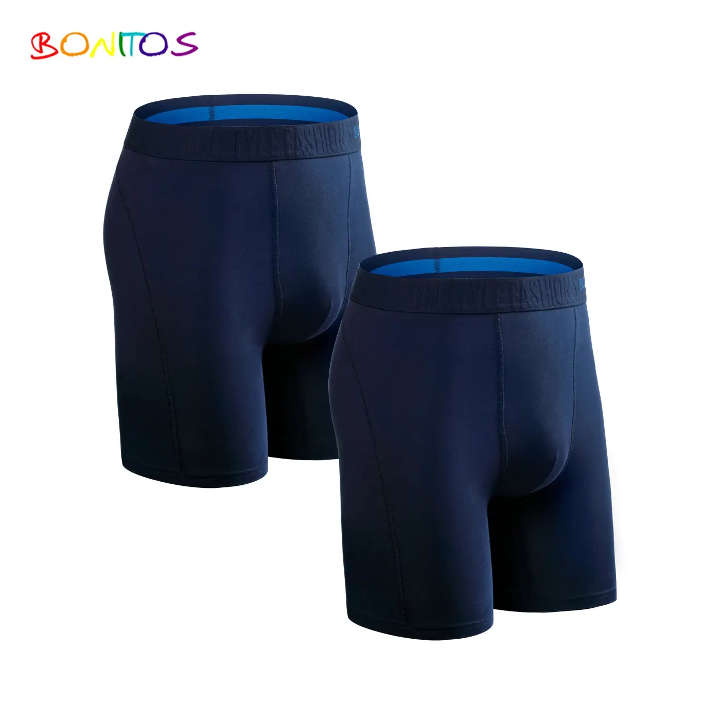 2 Buah Paket Celana Pendek Boxer Kaki Panjang Celana Dalam Pria Kit Celana Dalam Homme Celana Dalam Boxer Celana Dalam Slip untuk Pria Katun Pria Seksi Set Box Gym