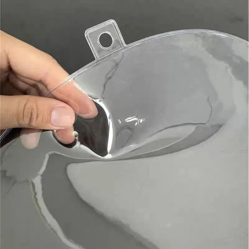 Transparent Thick Circular Heart-Shaped Idol Fan Protective Cover PVC Dust-Proof Kpop Hand Fan Sleeve Storage Bag — image 3