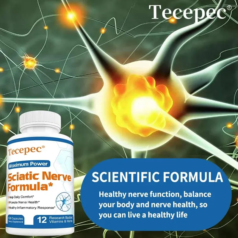 Sciatica Health Support - Sciatica Relief Supplement Vitamin B Complex- Nerve Health Anti-Inflammatory & Nerve Support Formula