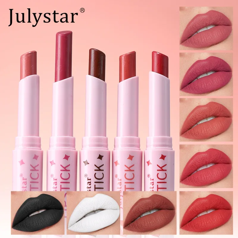 Brown Matte Velvet Lipstick for Makeup 8 Colors Waterproof Matte Contour Tint Lipstick Pen Long Lasting Sexy Pink Red Lip Glaze