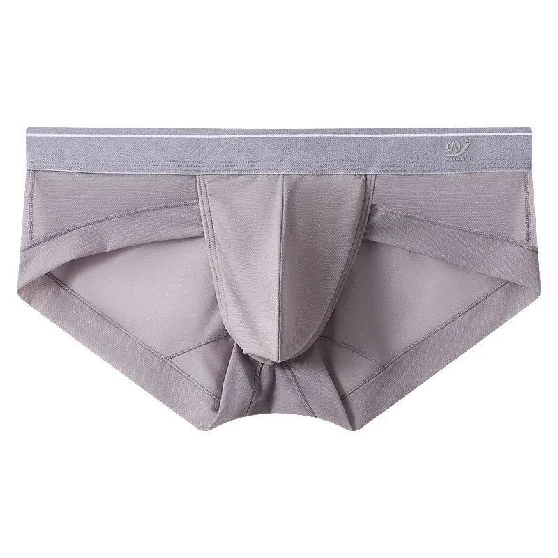 New sissy Men's panties Super Soft Comfortable Underwear Ice Silk Sheer Mesh Men's Briefs Printed Shorts Low-Waist Underpants — image 34