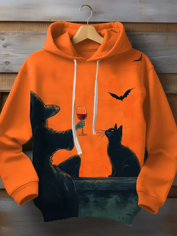 Halloween Men's Graphic Hoodie Pumpkin Prints Classic Casual 3D Pullover Holiday Fashion Hoodies Thin Style Long Sleeve Hooded