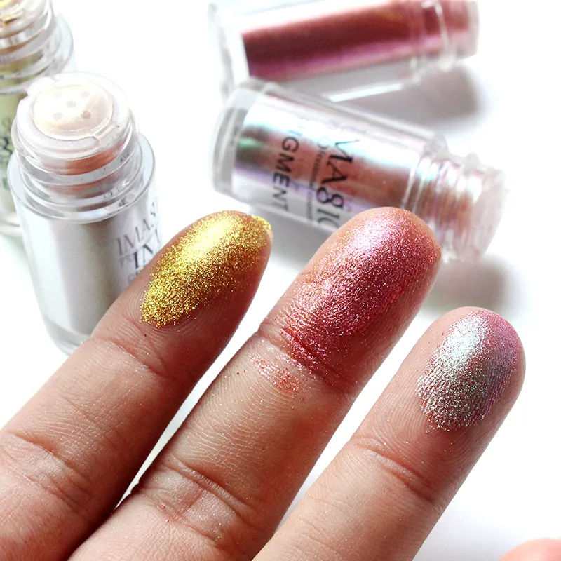 New Arrival Glitter Eyeshadow Metallic Loose Powder Waterproof Shimmer Pigments Colors Eye Shadow Makeup Cosmetics