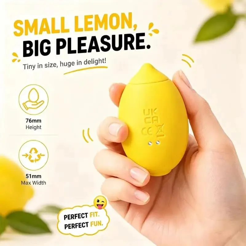 1Set Vakum Kuat Menghisap Lemon Vibrator Oral Nipple Stimulator untuk Wanita Wanita Blowjob Sucker Massager Melancap Mainan Seks — image 4