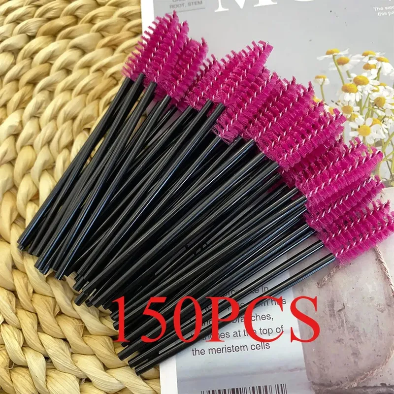 150/300pcs Mascara Wands Eyelash Brush Spoolies for Eye Lash Extension Eyebrow and Makeup Tool Wholesale Makeup Brushes