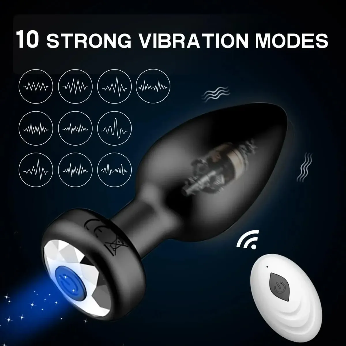 Anal Vibrator Wireless Remote Control Butt Plug Men Prostate Massager Female Vagina Masturbator for Adult Sex Toys Women Men Gay — image 3
