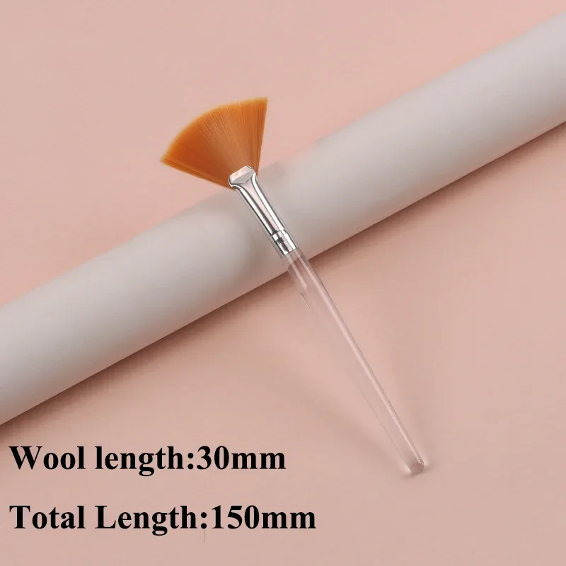 Praktické štětce na obličej Vějířové štětce na make-up Přenosný štětec na masky Kosmetické pomůcky pro ženy Flexibilní aplikátor měkké masky na obličej