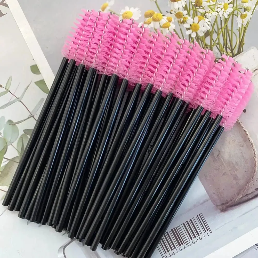150/300pcs Mascara Wands Eyelash Brush Spoolies for Eye Lash Extension Eyebrow and Makeup Tool Wholesale Makeup Brushes