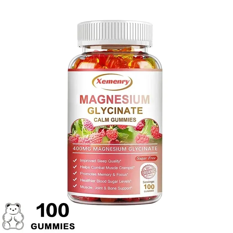 Magnesium Glycinate Gummies Calm Relieves Stress Support Sleep Support Memory Concentration & Muscle Spasms — image 9