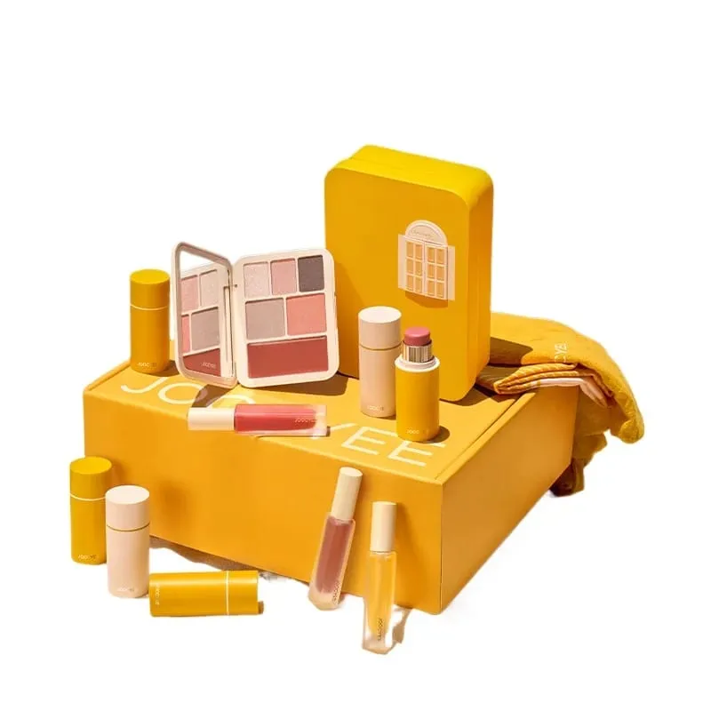 Summer Makeup Gift Set Lipstick Lip Glaze & Eyeshadow Palette Full Face Cosmetic Kit for Valentine‘s Day Gift Maquillage