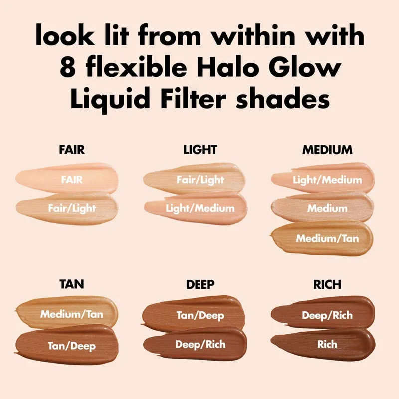ELF Halo Glow Liquid Filter Liquid Foundation Complexion Looks Healthy and More Radiant Nature Suitable for Various Skin Types