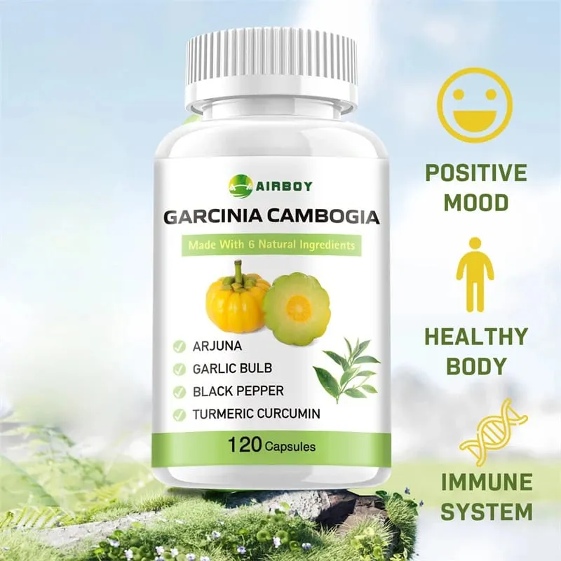 Kapsul Garcinia Cambogia - Membakar Lemak Pengurusan Berat Badan Penindasan Selera Makan Meningkatkan Metabolisme