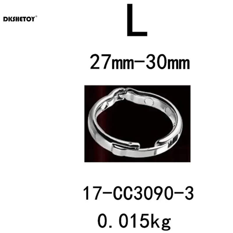 Metal S/M/L/XL Size Delay Ejaculation Penis Bondage Ring Stainless Steel Male Penis Lock Cock Ring Set Erection Sex Toys for Men