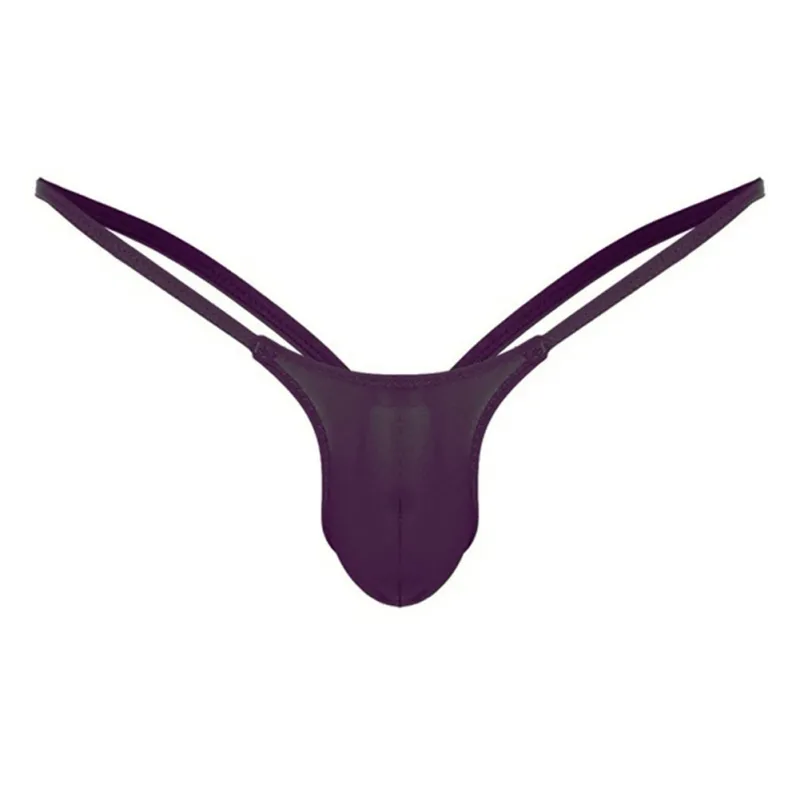 Ultra-thin Gay Men Thong G-string Seamless Men Jockstrap Micro T-back Underwear Male String Bikini Swimwear Pouch Underpant A50