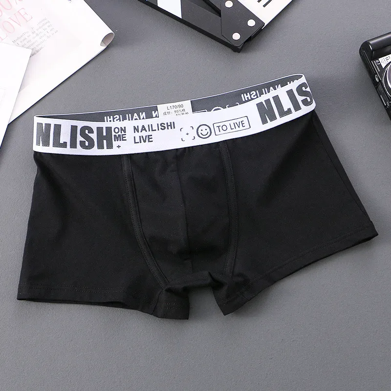 [Bloom the love] Brand Solid 1pcs/3pcs Boxer Men Underwear Cotton Boxershort Mens Boxers Man Cuecas Masculina Size M-3XL nl-112