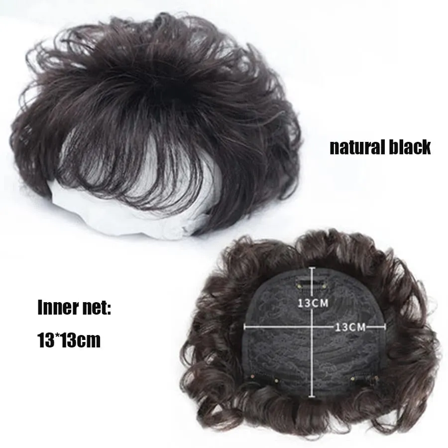 Bangs 3D Air Hair Bangs Edge Clipped In Bangs Extended Hair Piece Bangs Wig Cut Top Hair Loss To Cover Gray Hair Increase Volume