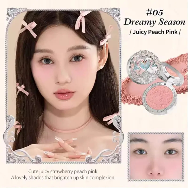 Flowerknows Strawberry Cupid All-In One dárková krabička Makeup Kit Profesionální paletka Swan Blusher Blush Set Krém na rty Flower Knows