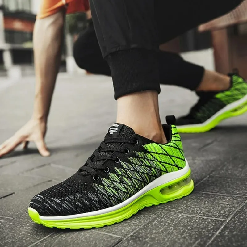 Men Running Shoes Outdoor Sneakers Non-slip Male Tennis Shoes Fashion Comfortable Lace-up Sports Shoes Designer Mesh Women Shoe