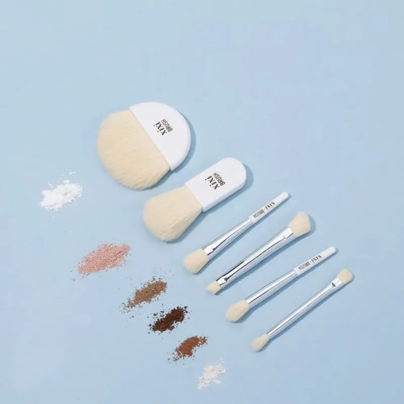 6Pcs Mini Makeup Brushes Set With Box Portable Soft Travel Concealer Brush Beauty Foundation Eye Shadow Tool Eyelash Brush