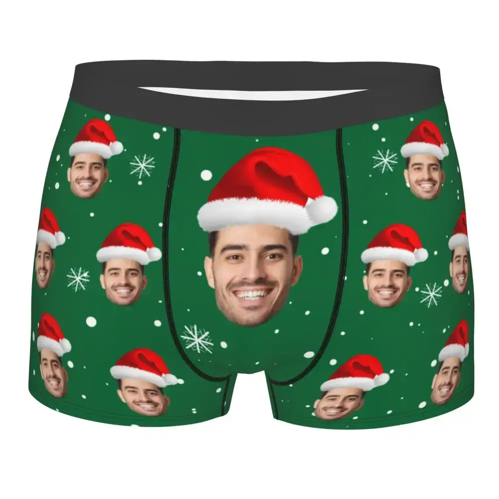 Christmas Gift Custom Face Boxers Men Gift Personalized Photo Underwear Design Birthday Boxer Briefs for Boyfriend Husband — image 7