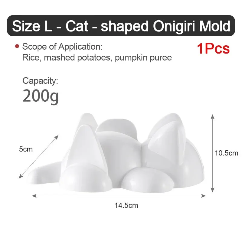 Cat Onigiri Molds Cat Shape Sushi Making Tools Rice Mold Shaper Deco Accessories for Sushi Rice Balls Niguri Mold