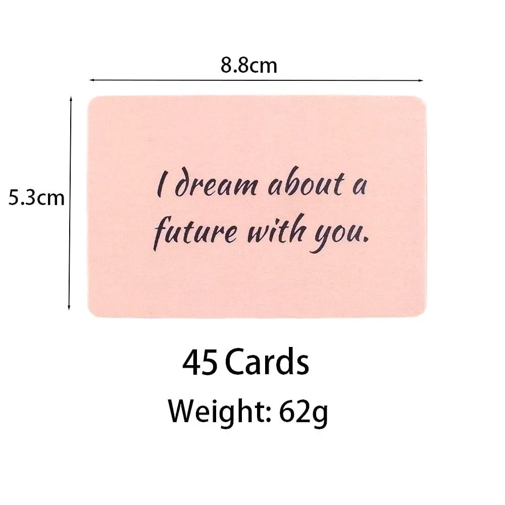 Twin Flame Love Notes Oracle Cards 45Pcs Cards Fortune Telling Card Table Board Game Card 10.3*6Cm