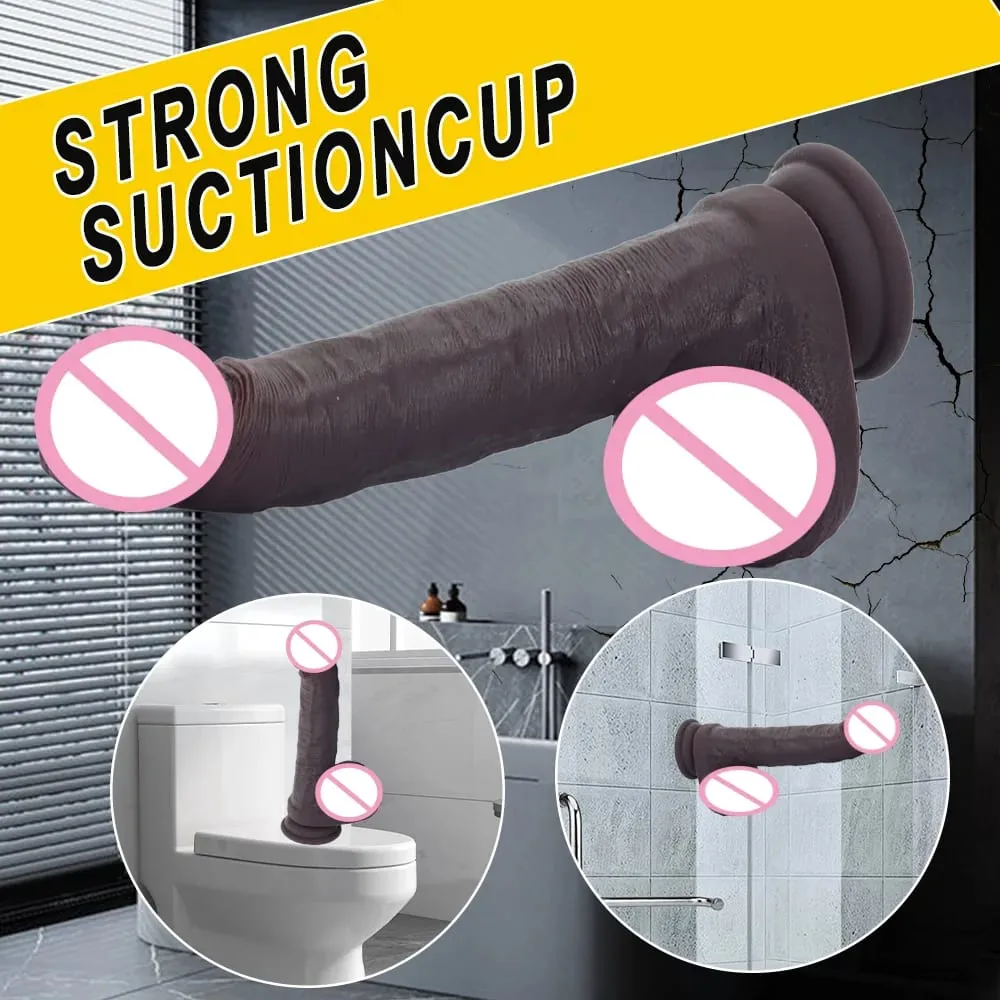 Silikon Gerçekçi Yapay Penis Yumuşak Zevk Penis Masturbator Fantezi prostat masaj aleti Vajinal Anal Dilatör Yetişkin Seks Oyuncakları Kadınlar için