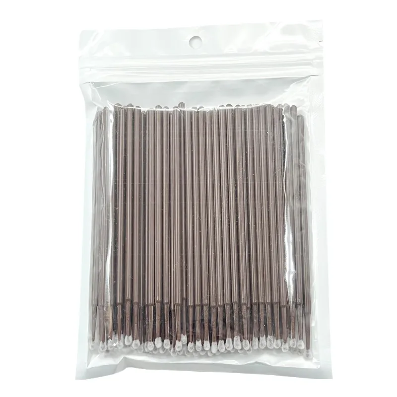 100PCS Micro Swab Applicator Eyelash Cleaning Brush Lash Extension Micro Brushes Cotton Swab Individual Eyelashes Removing Tool