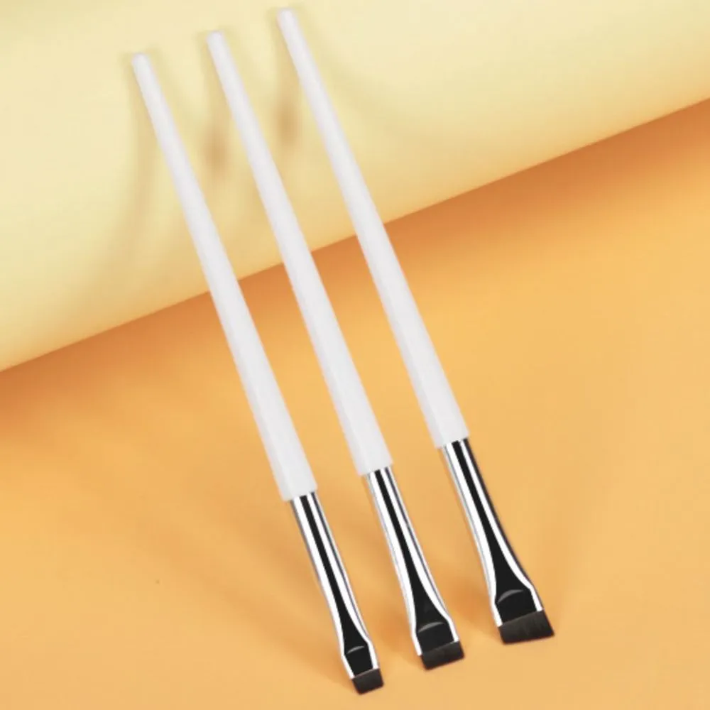Up Tool Oblique Cosmetics Brush Beauty Blade Smink ecsetek Liner Szemöldökecset Szögletes Finom szemceruza ecsetek Lapos szemöldökecset