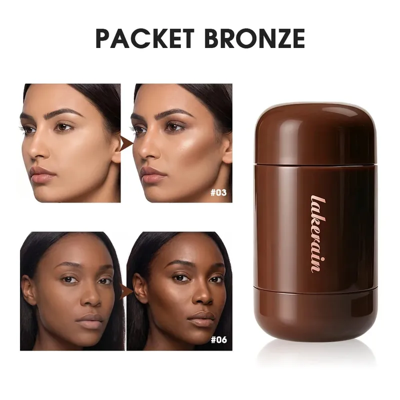 5pcs Face Makeup Set Bronzer Cream Contour Highlighter Blush Stick Transparent Tinted Moisturizing Lip Glaz Cosmetic For Women