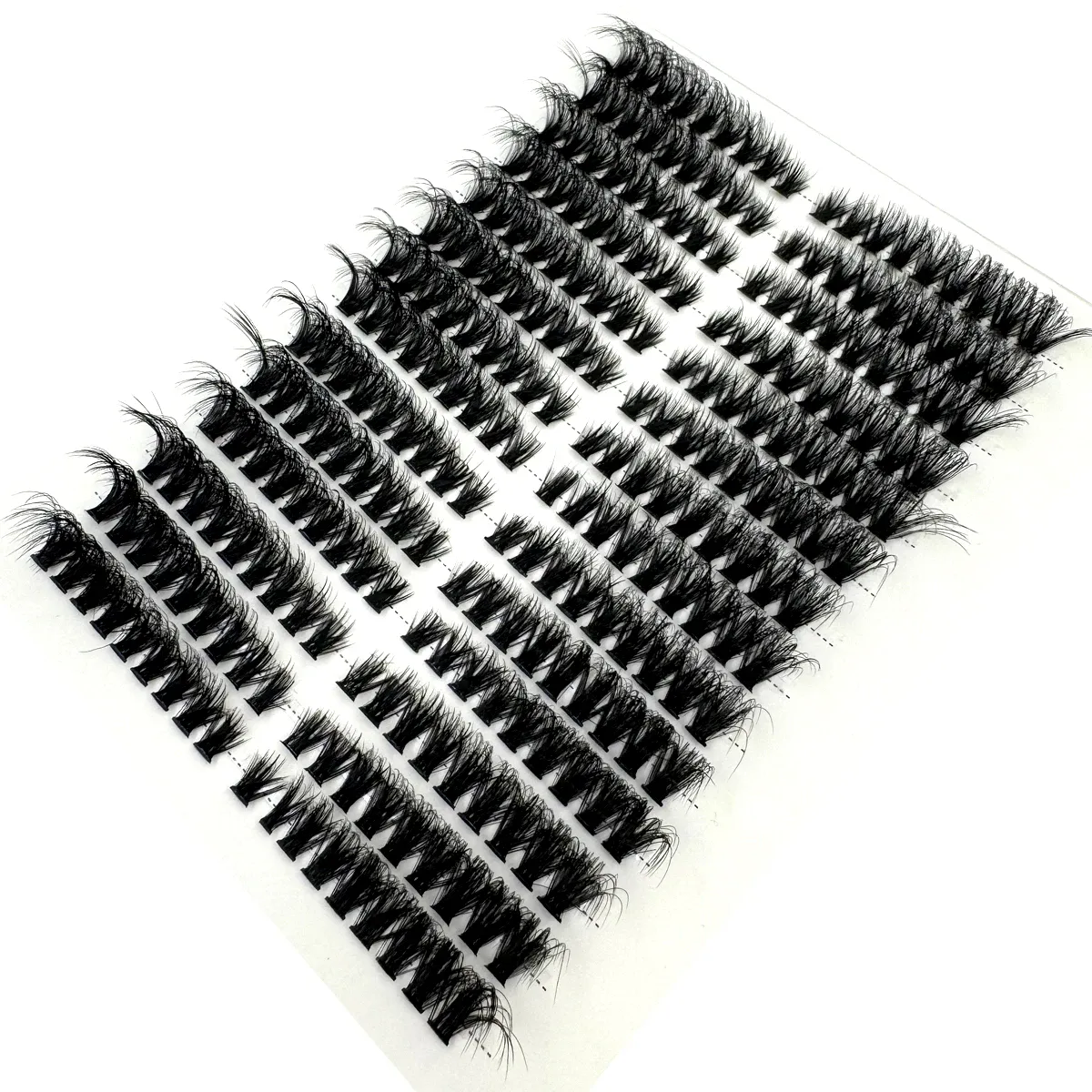 Cat Eye Fluffy Effect Lash Single Clusters Left+Right Lash Extension 3D Wispy Natural Looking DIY Segmented Eyelash Extensions