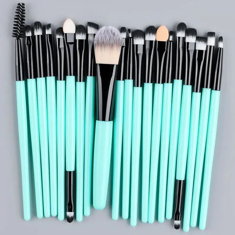 20PCS Makeup Brushes Set for Cosmetics Foundation Blush Powder Eyeshadow Kabuki Blending Brush With Powder Puff Beauty Tools