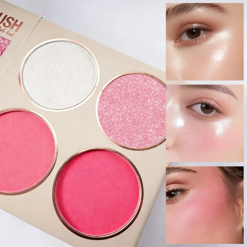 Multi‑Page All‑In‑One Makeup Book Kit Eyeshadow Blush Highlighter Brow Powder & Lip Gloss Cosmetic Palette