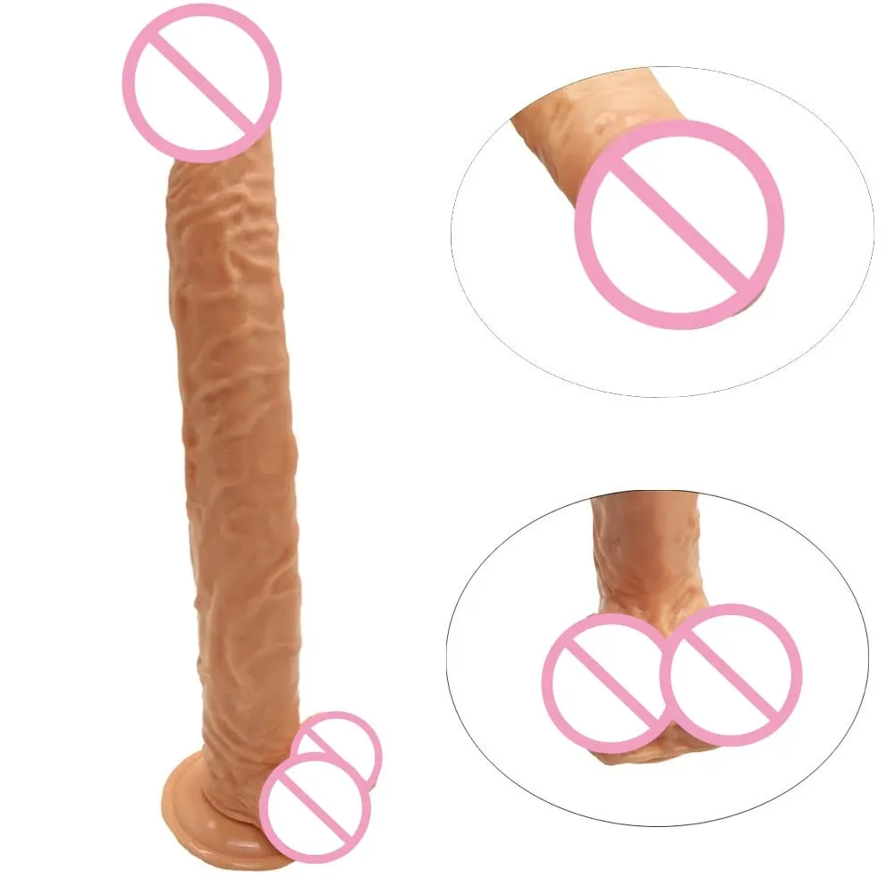 40cm Realistic Long Dildo Big Penis Huge Dildos Vaginal Masturbation G Spot Stimulation Anal Butt Plug For Women Sex Toys 18+