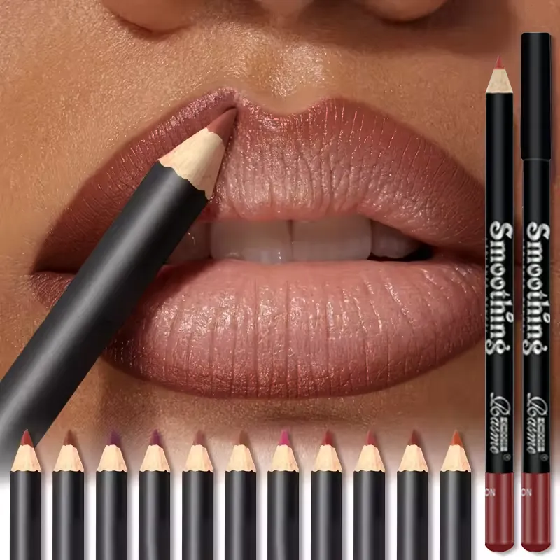 6-Color Waterproof Matte Lip Liner - Long-Lasting Non-Transfer Formula Matte Finish 6 Versatile Shades