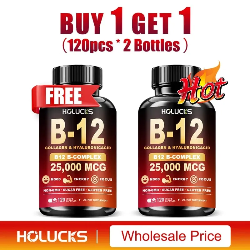 Vitamin B12 Complex Supplement Benefit Brain & Heart Function Support Memory Learning Metabolism Helps Boost Natural Energy