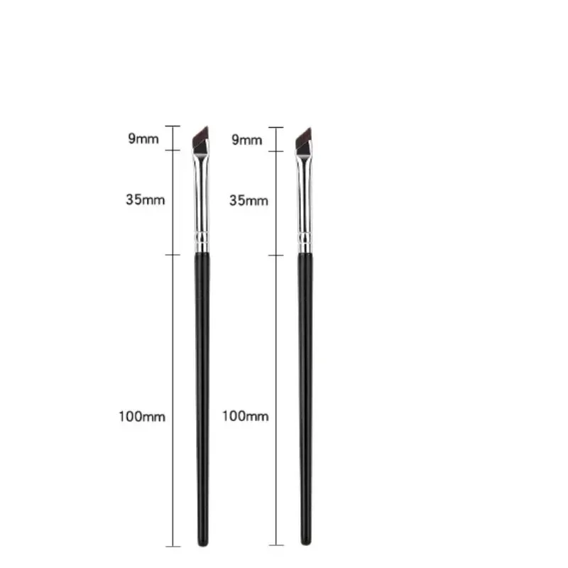 1-16pcs อัพเกรดใบมีดแปรงอายไลเนอร์ Ultra Thin Fine มุมแบน Eyebrow แปรง Brow Place แปรงแต่งหน้าที่แม่นยำรายละเอียดแปรง