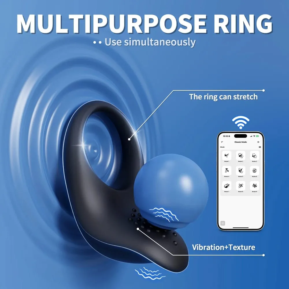 APP Control Vibrator Cock Ring for Men Delay Ejaculation Penis Ring Sex Toys Lock Penisring Cockring Adult Male Sex Supplies 18+