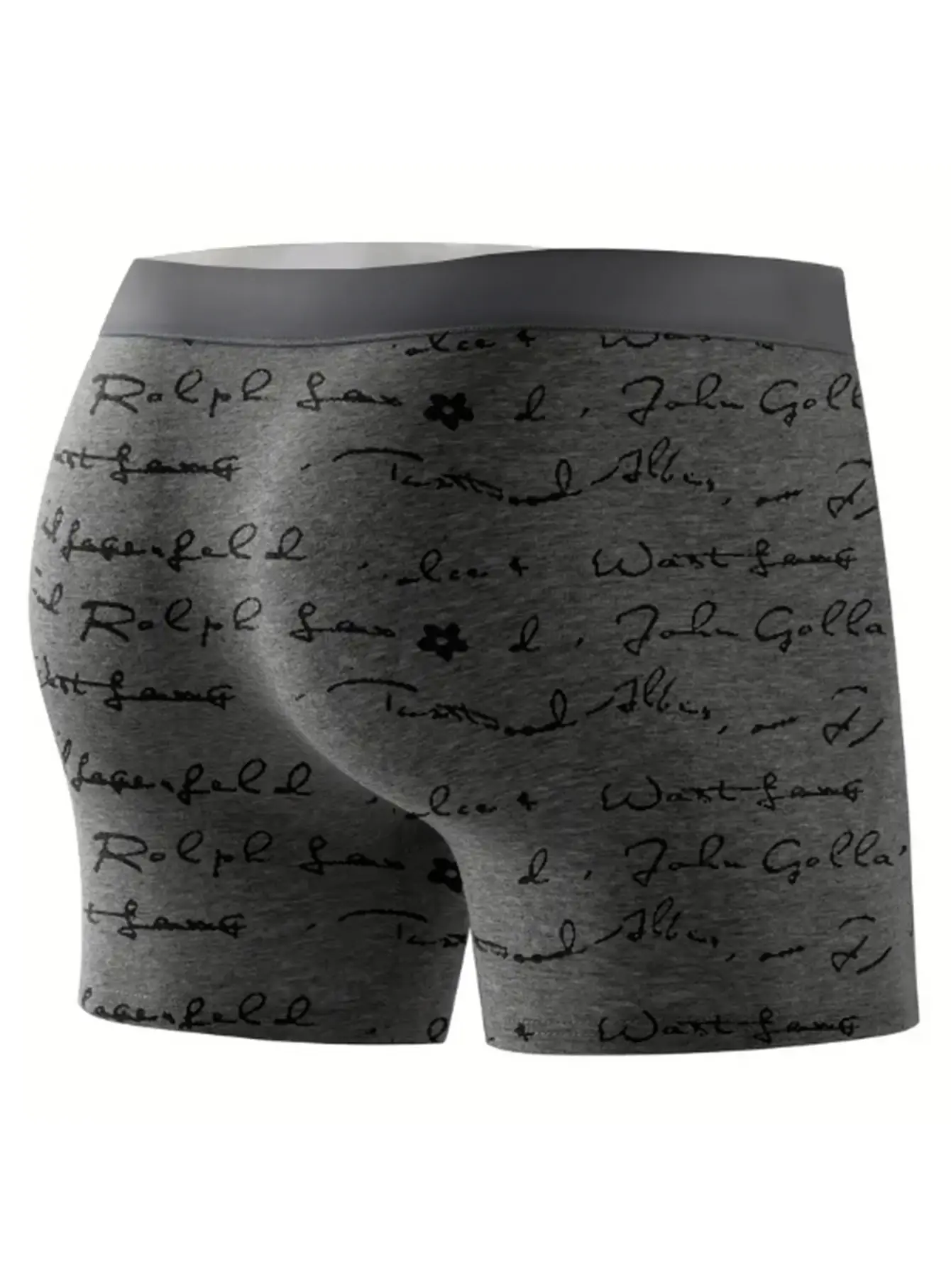 4PCS Men's Underwear Long Sports Fitness Boxer Briefs Soft Comfortable Men's Long Panties Athleisure Trend Long Pants