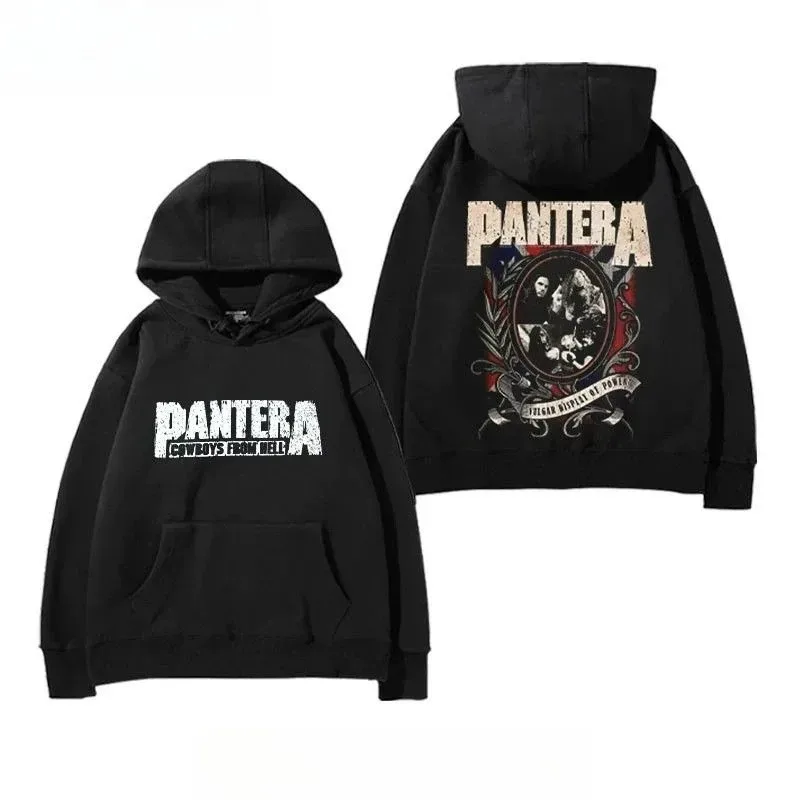 2026WinterNew Hoody PANTERA Band Pullovers COWBOYS FROM HELL Print Hoodies Men Women Vintage Fashion Hip Hop Oversized Swatsirts — image 7