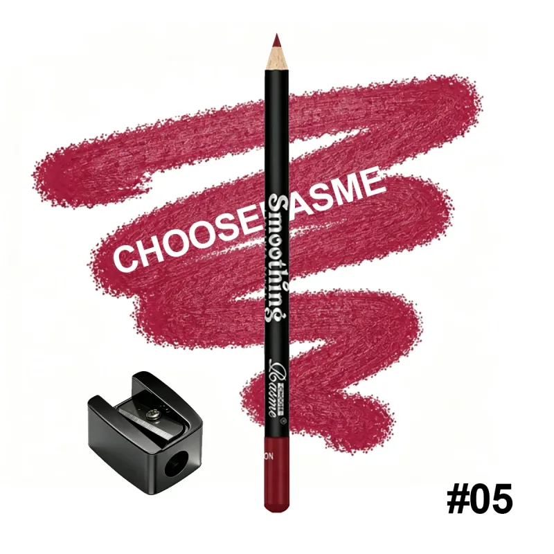 Smoothing Lip Liner Pencil Waterproof Matte Lip Contour Lipstick Long Lasting Makeup Comes With Free Pencil Sharpener