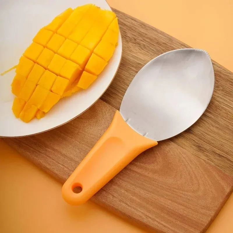 Hot Multifunctional Mango Spoon Mango Knife Cutting Granule Tool Peeler Peeler Mango Avocado Scoop Kitchen Fruit Tool