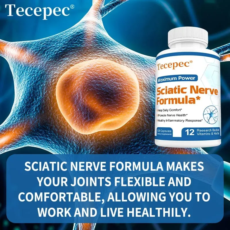 Sciatica Health Support - Sciatica Relief Supplement Vitamin B Complex- Nerve Health Anti-Inflammatory & Nerve Support Formula