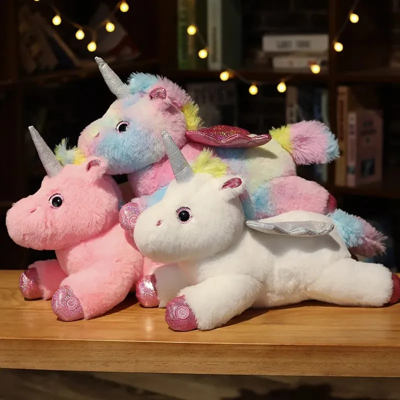 38cm creative Toy Luminous Pillow Soft Stuffed Plush Glowing Unicorn Cushion Led Light Toys Gift For Kids Children Girls — image 9