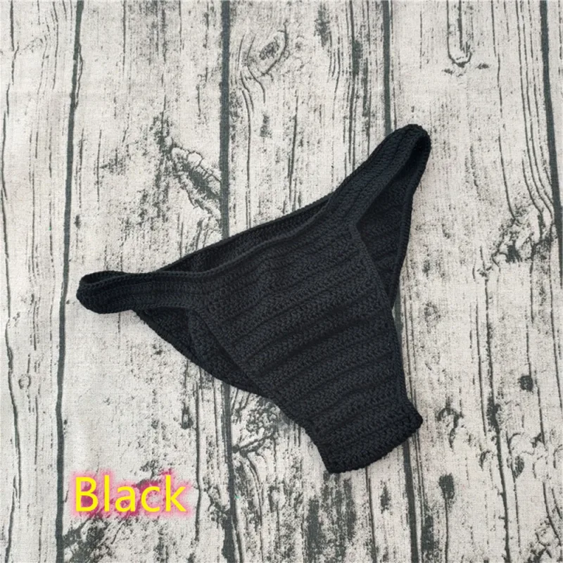 Hot Men Women Breathable Underwear Hand Crochet Low Rise Gstring Swimming Sunbathing Thong Sissy Panties Трусы Мужские — image 33