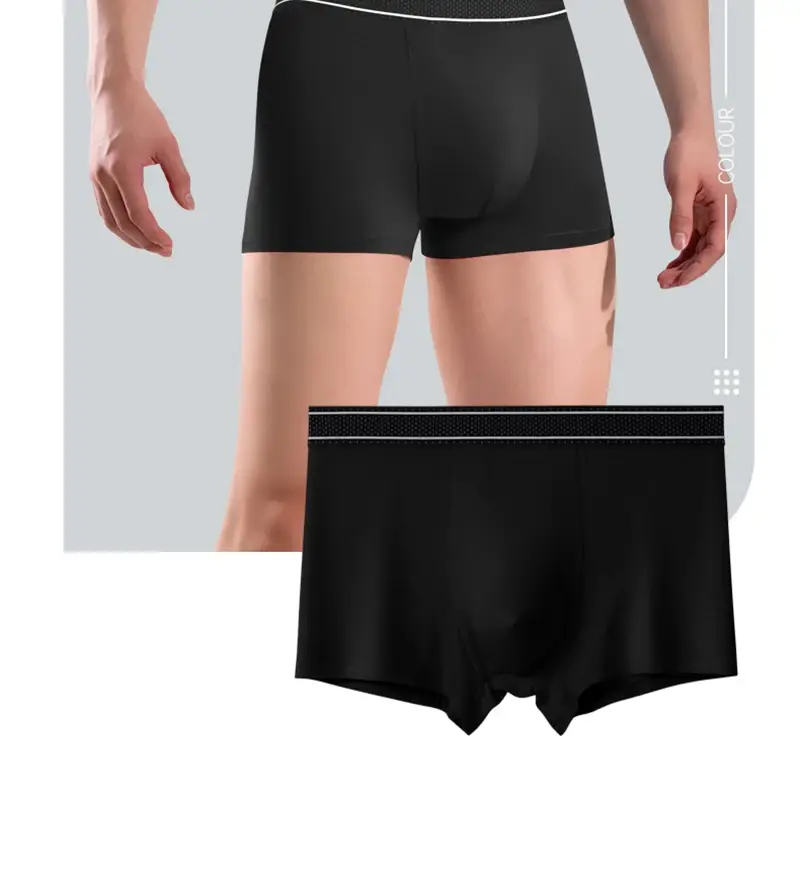 Mens Modal Boxer Shorts Seamless Seperation Bullet Pouch Soft Panties Large Size Breathable Underpants Comfortable Underwear
