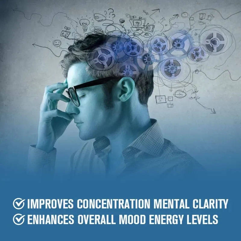 Pure Brain Health Supplement with Phosphatidylserine for Concentration Memory Clarity & Focus Boosts Learning & Sharp Mind