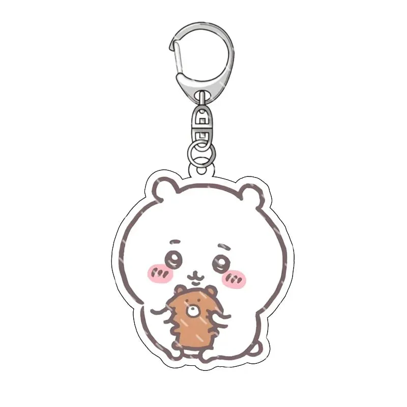 yiji Pendant Anime Comic Acrylic Peripheral Keychain Hachiware Usagi Cute Pendant Bag Hanging Decoration Decoration